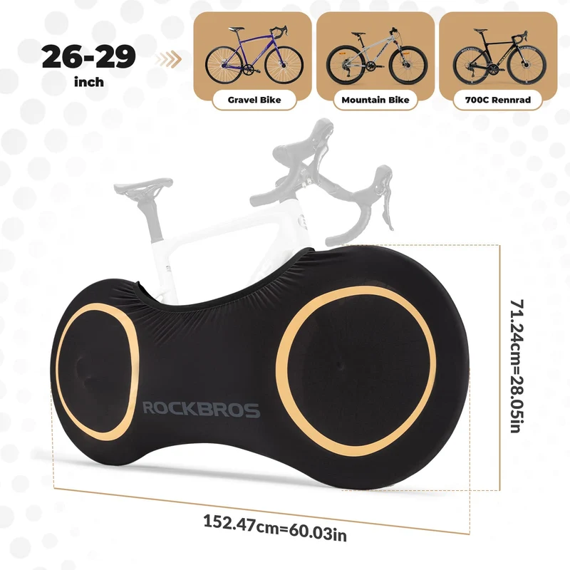 Fahrradabdeckung Elastisch 26–29 Zoll 실내 Fahrradgarage Staubdicht Waschbar Fahrradüberzug