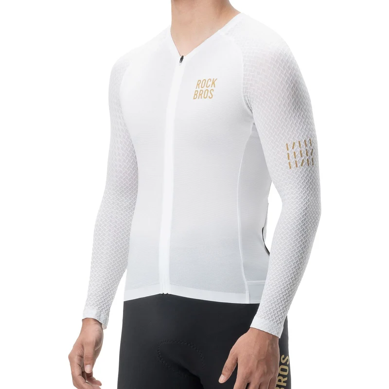 Herren Langarm-Radtrikot Atmungsaktiv Reflektierend mit 3D-Schnitt