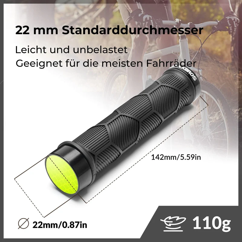 Fahrrad Lenkergriffe Doppelverschluss für 22,2 mm Lenke