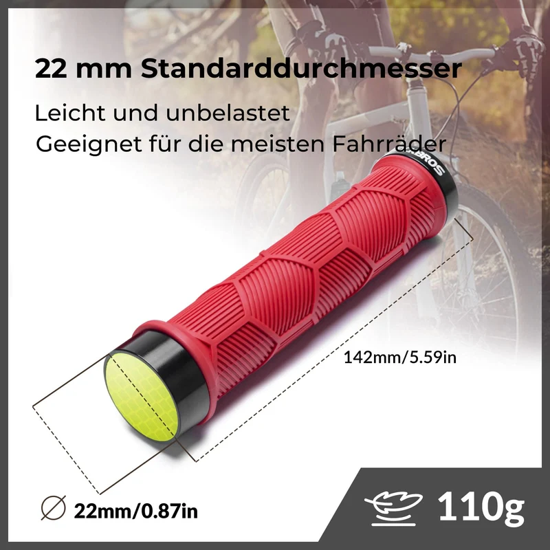 Fahrrad Lenkergriffe Doppelverschluss für 22,2 mm Lenke