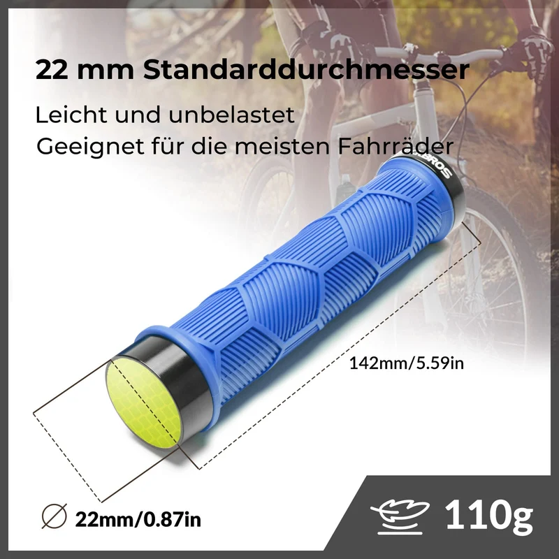 Fahrrad Lenkergriffe Doppelverschluss für 22,2 mm Lenke