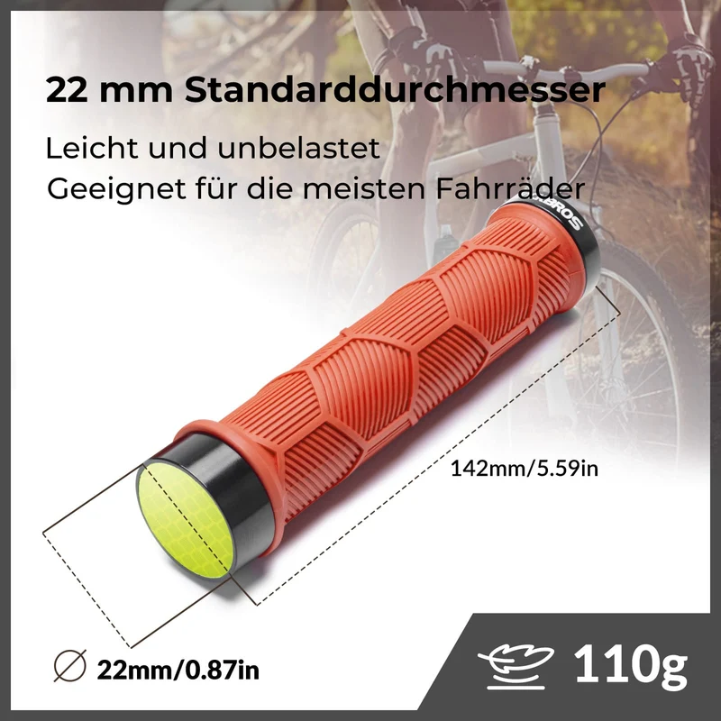 Fahrrad Lenkergriffe Doppelverschluss für 22,2 mm Lenke