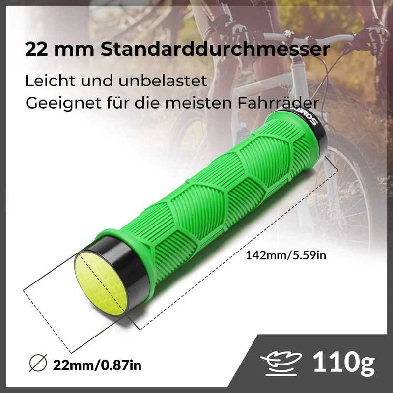 Fahrrad Lenkergriffe Doppelverschluss für 22,2 mm Lenke