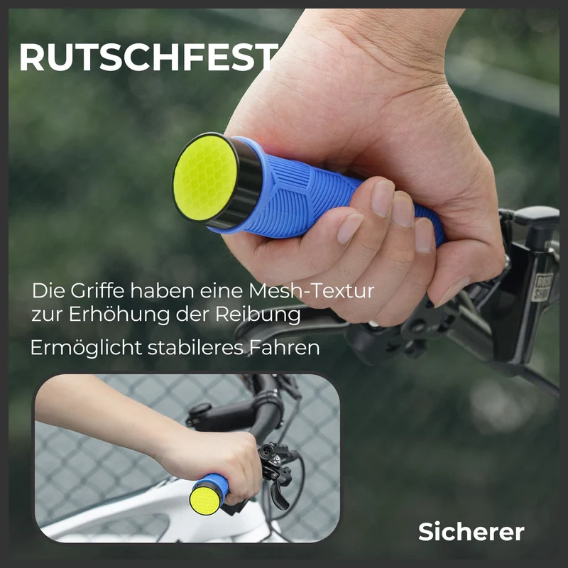 Fahrrad Lenkergriffe Doppelverschluss für 22,2 mm Lenke