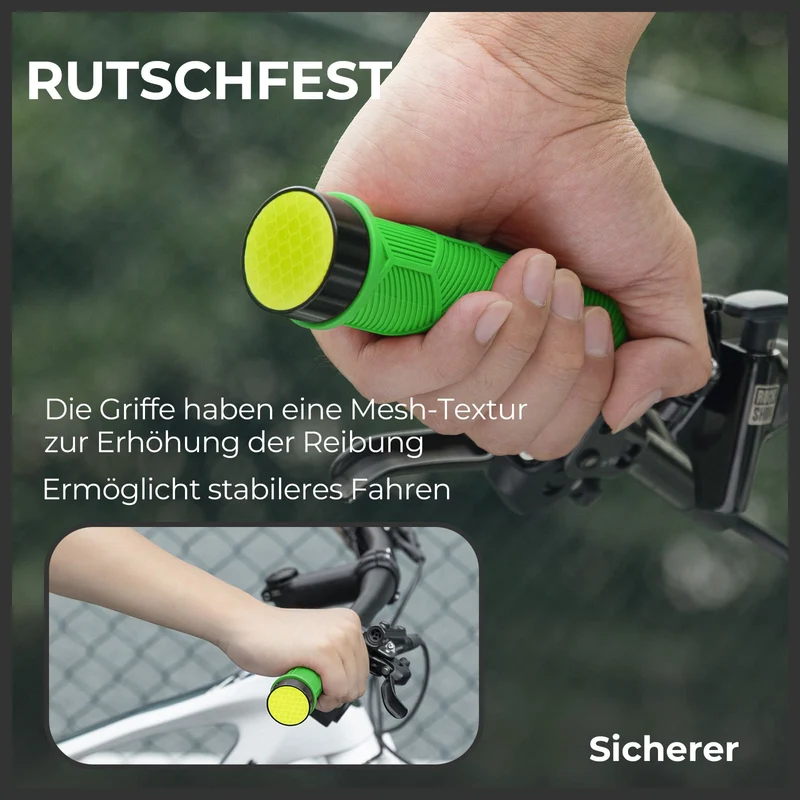 Fahrrad Lenkergriffe Doppelverschluss für 22,2 mm Lenke