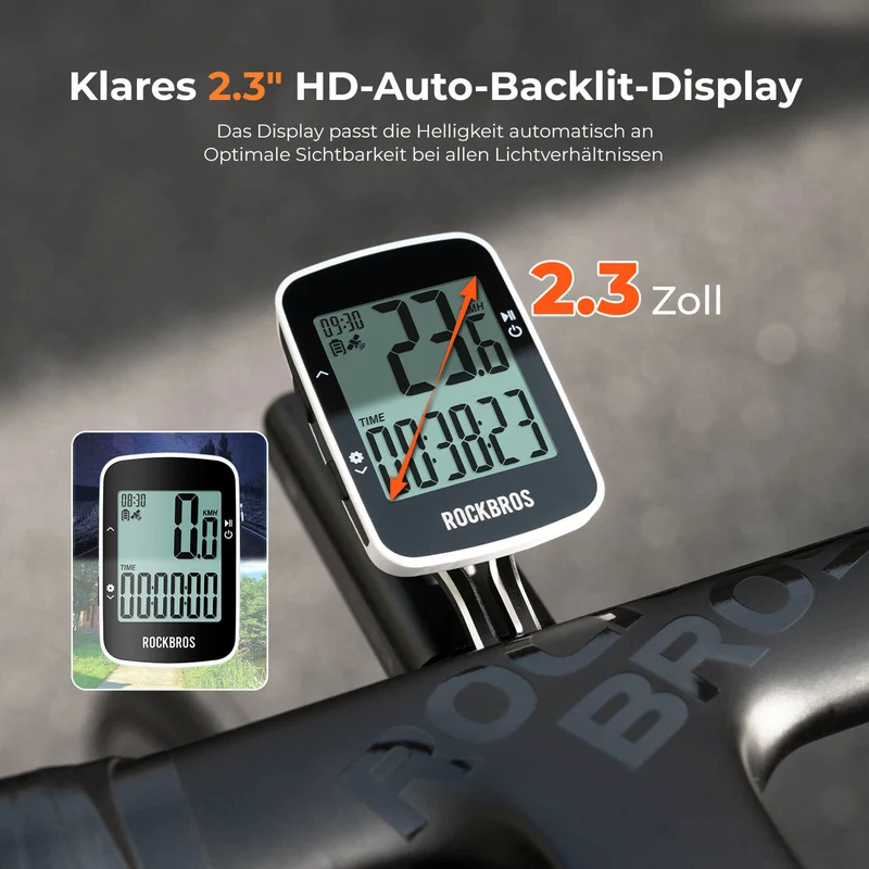 ROCKBROS Fahrradcomputer Kabellos R1
