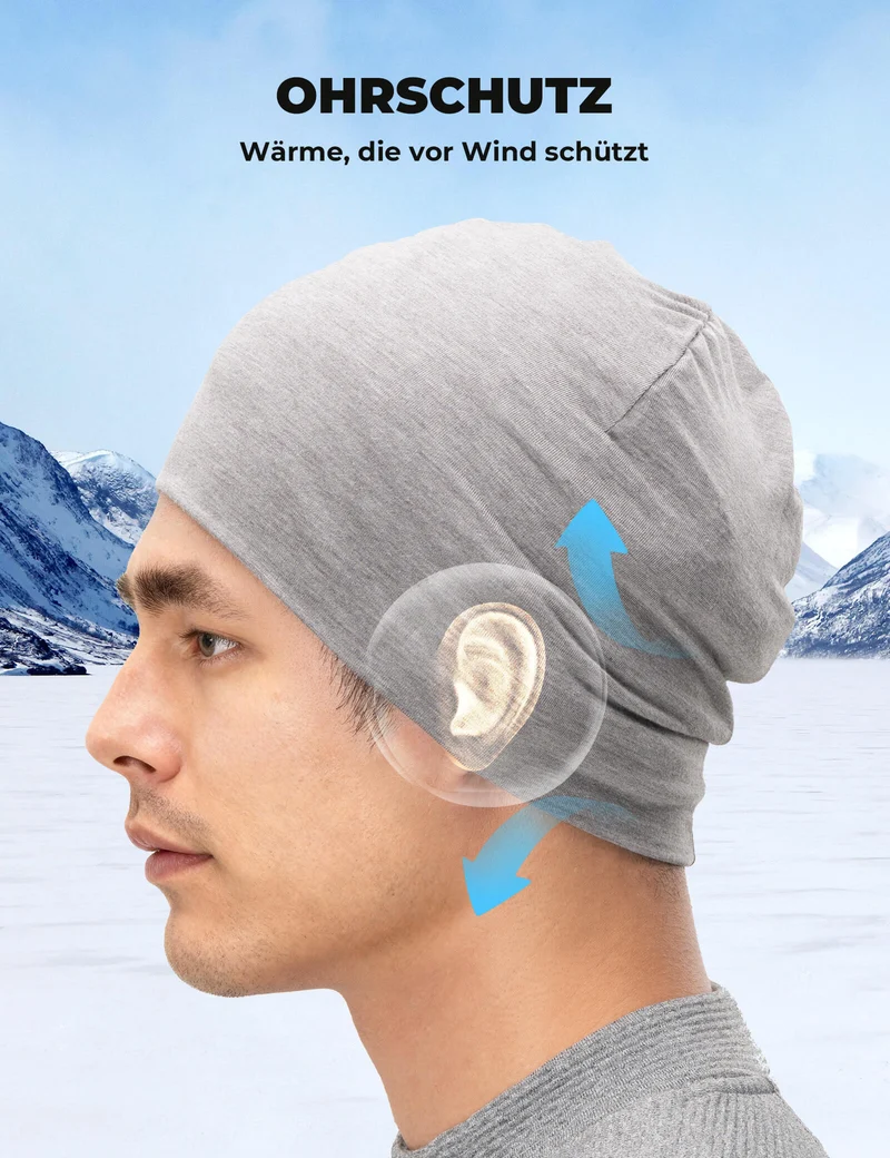 ROCKBROS Winter Thermo Mütze aus Wolle