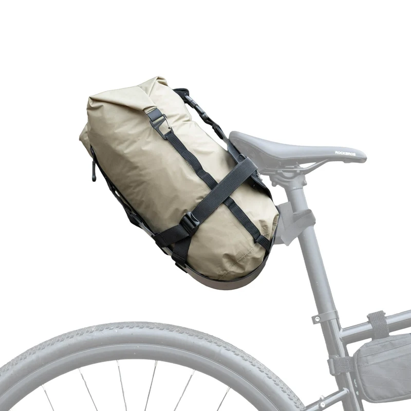 Bikepacking Heck-Gepäckträger + Wasserdichte Kompressionstasche Set
