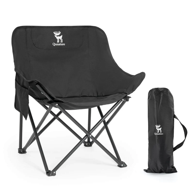 Qunature Campingstuhl Faltbar Tragbarer Camping Stuhl mit Tragetasche und Tragegriff 120KG/60KG