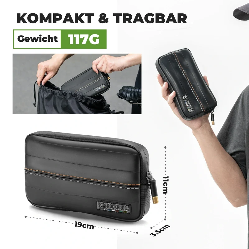 로드 투 스카이 Nachhaltige Beutel aus recycelten Reifen 0,4L