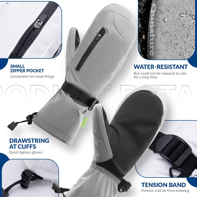 Herren & Damen을 위한 Qunature Winter Skihandschuhe
