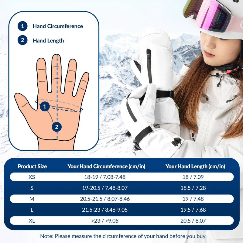 Herren & Damen을 위한 Qunature Winter Skihandschuhe