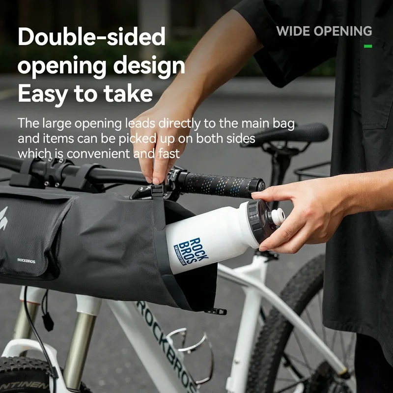 100% Wasserdichtes Fahrradtasche Lenkertasche 8L AS-154 RideMate