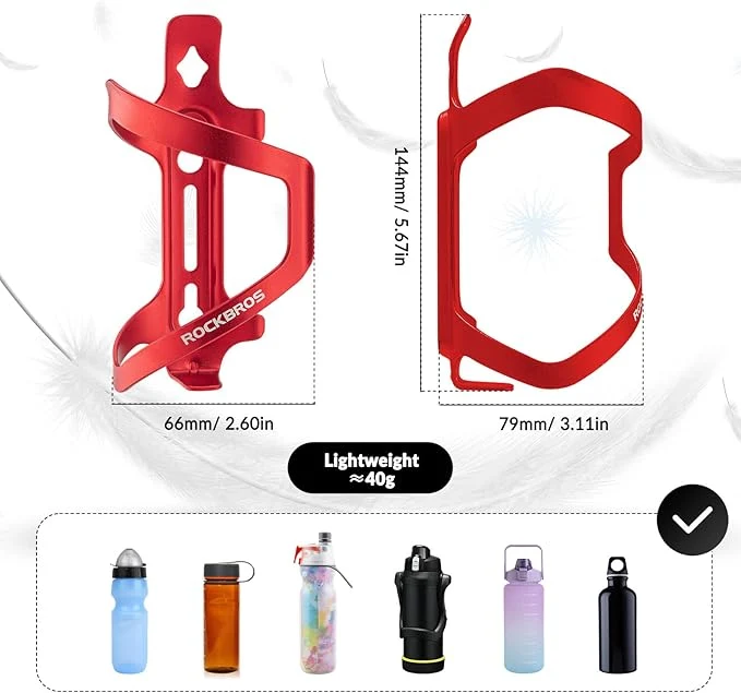 Flaschenhalter Fahrrad Getränkehalter Trinkflaschenhalter Aluminiumlegierung ca. 40g vun