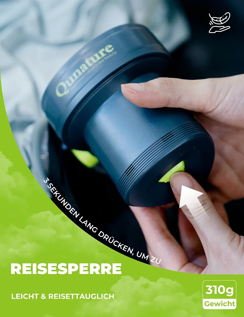Qunature Elektrische Luftpumpe 2 in 1 Aufblasbar 및 Ablassen 2000mAh Wiederaufladbar Akku