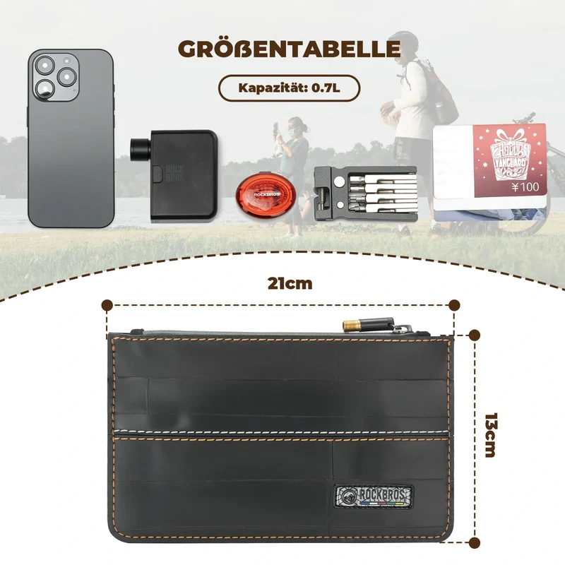 로드 투 스카이 Nachhaltige Beutel aus recycelten Reifen 0,7L