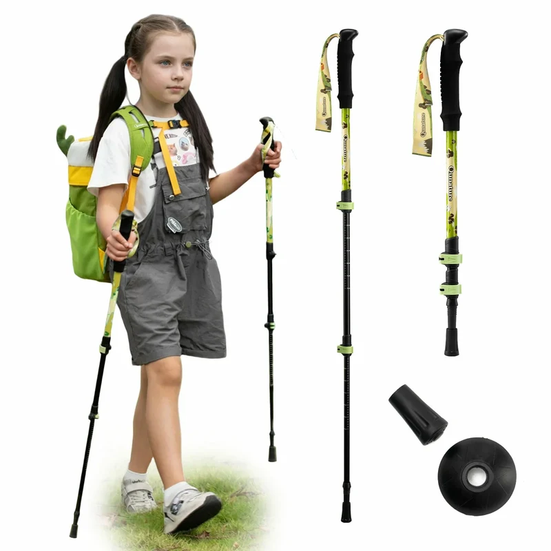 Qunature Wanderstöcke Kinder, 51–100cm 베르스텔바 Trekkingstöcke, 알루미늄 1개