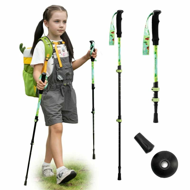 Qunature Wanderstöcke Kinder, 51–100cm 베르스텔바 Trekkingstöcke, 알루미늄 1개