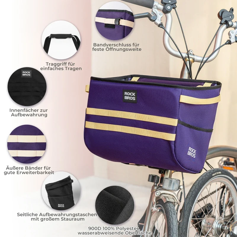 Brompton Faltradkorbtasche Fronttasche 16L를 위한 Fahrradlenkertasche