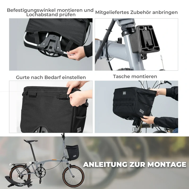 Brompton Faltradkorbtasche Fronttasche 16L를 위한 Fahrradlenkertasche