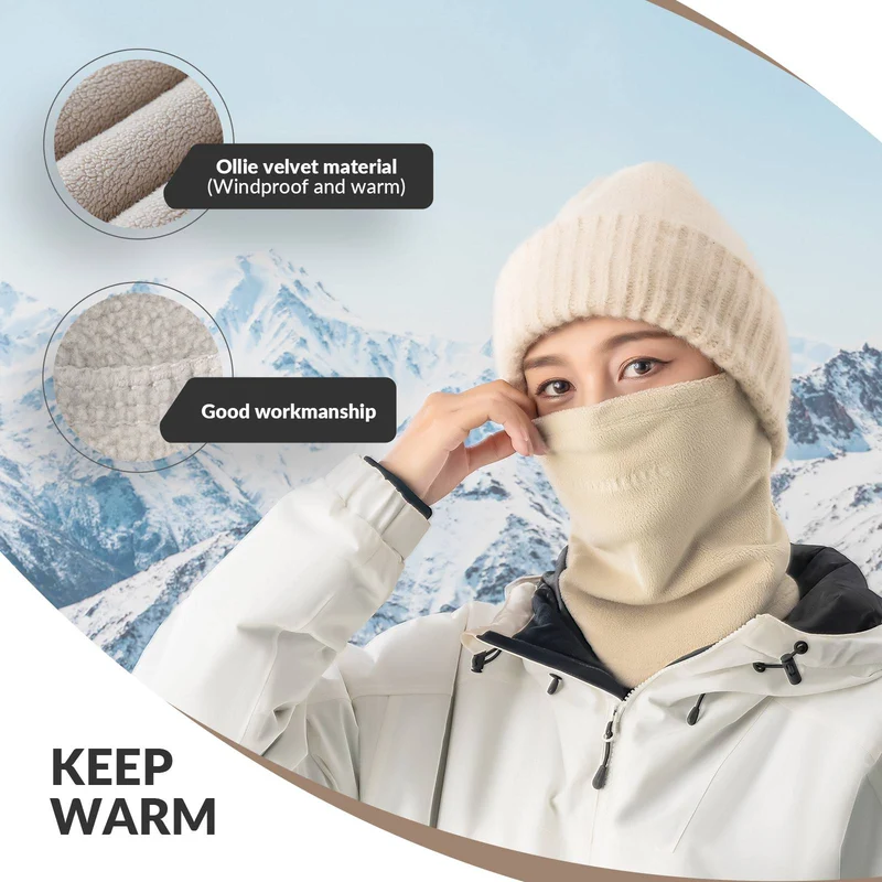 Qunature Winddichte Fleece Sturmhaube 발라클라바 스키마스크 웜