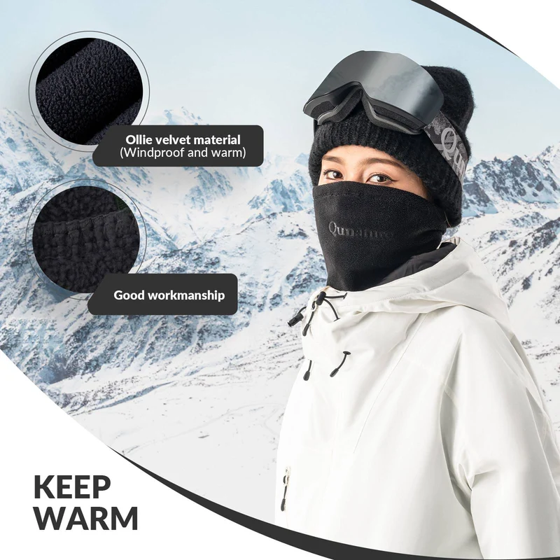 Qunature Winddichte Fleece Sturmhaube 발라클라바 스키마스크 웜