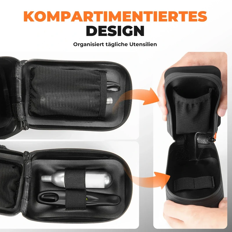 Fahrrad Satteltasche Drehknopf Verstellsystem Kompakte Wasserdichtes mit Flaschenhalter