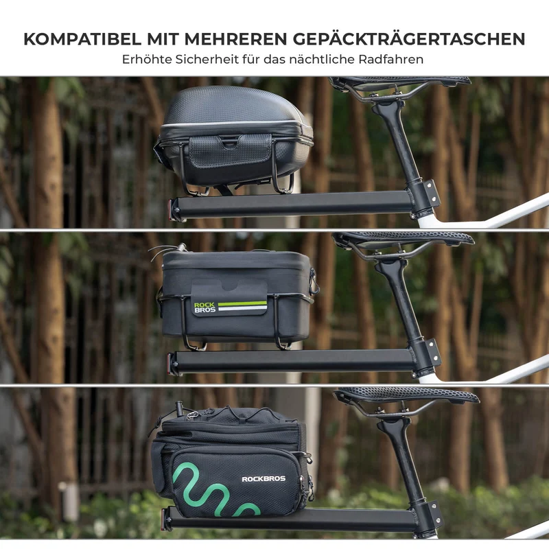 Gepäckträgertasche Wasserfest Schnellspanner Design mit Halterung