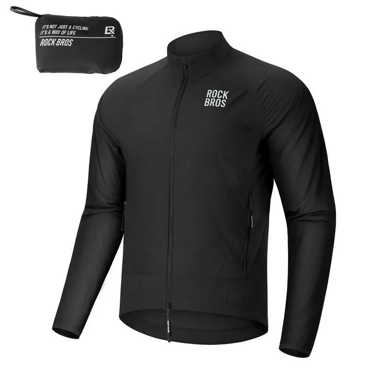 Winddichte Fahrradjacke, Leichte Atmungsaktive Schnelltrocknende 윈드브레이커, Faltbare