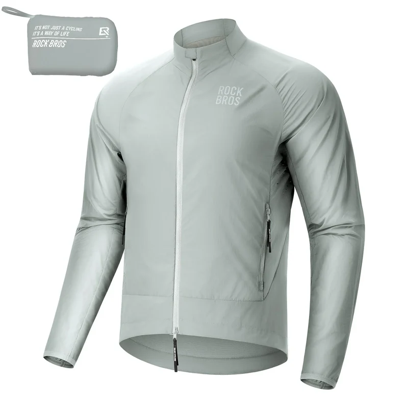 Winddichte Fahrradjacke, Leichte Atmungsaktive Schnelltrocknende 윈드브레이커, Faltbare