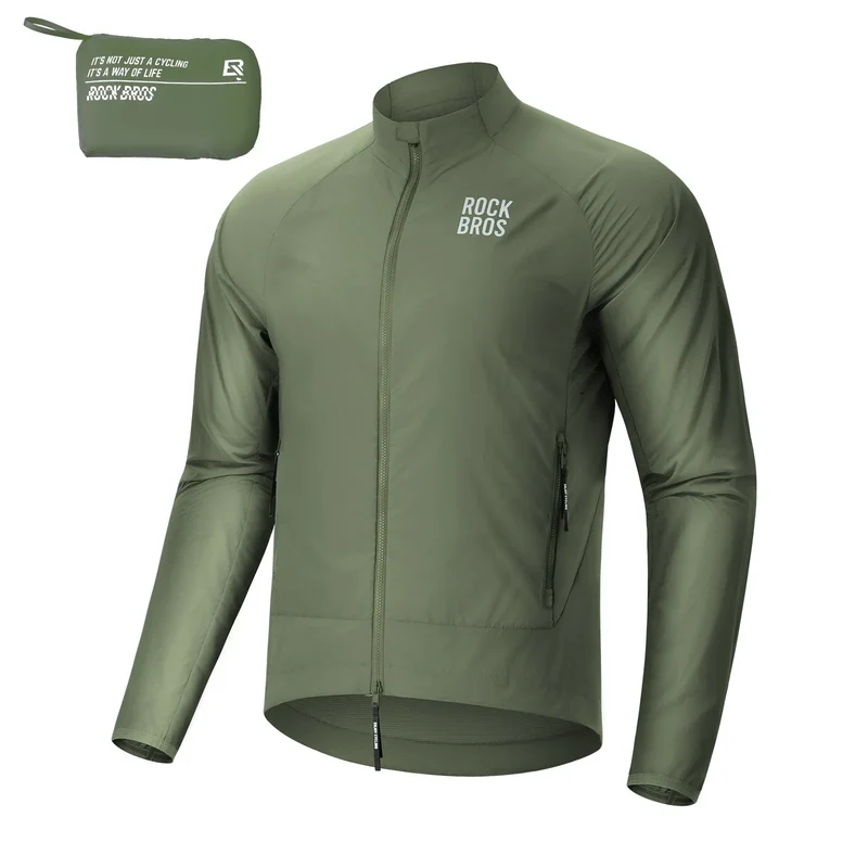 Winddichte Fahrradjacke, Leichte Atmungsaktive Schnelltrocknende 윈드브레이커, Faltbare