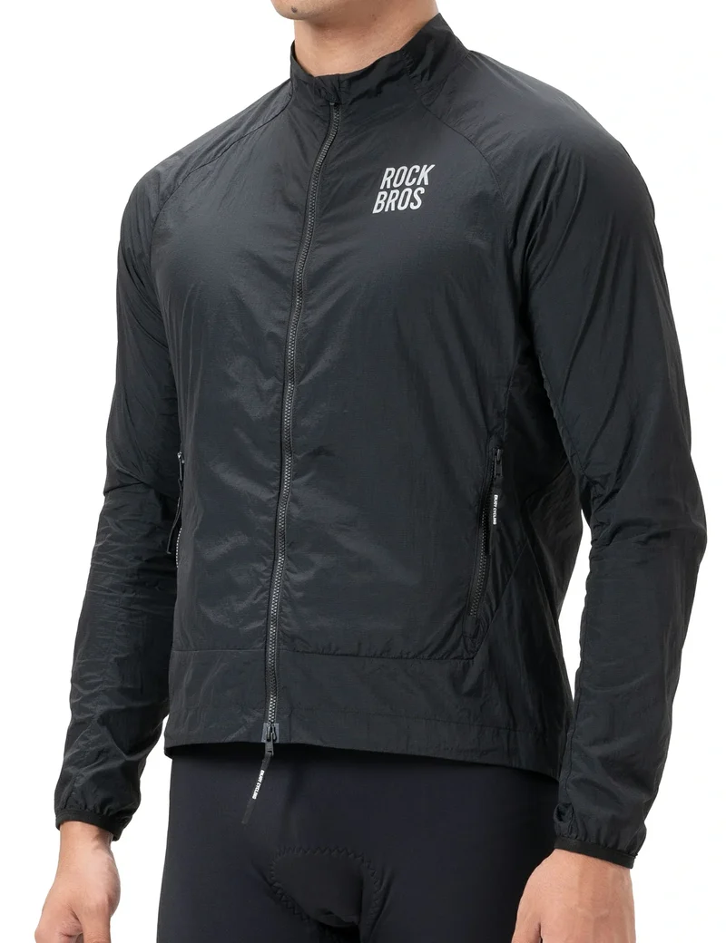 Winddichte Fahrradjacke, Leichte Atmungsaktive Schnelltrocknende 윈드브레이커, Faltbare