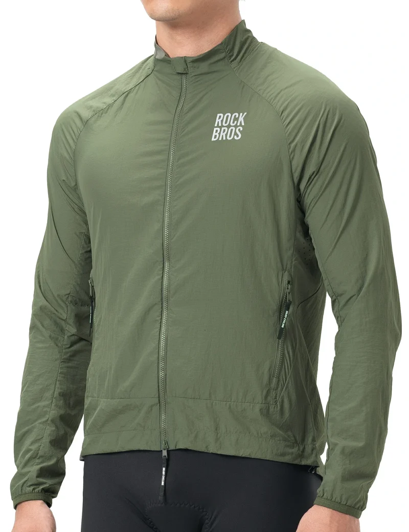 Winddichte Fahrradjacke, Leichte Atmungsaktive Schnelltrocknende 윈드브레이커, Faltbare