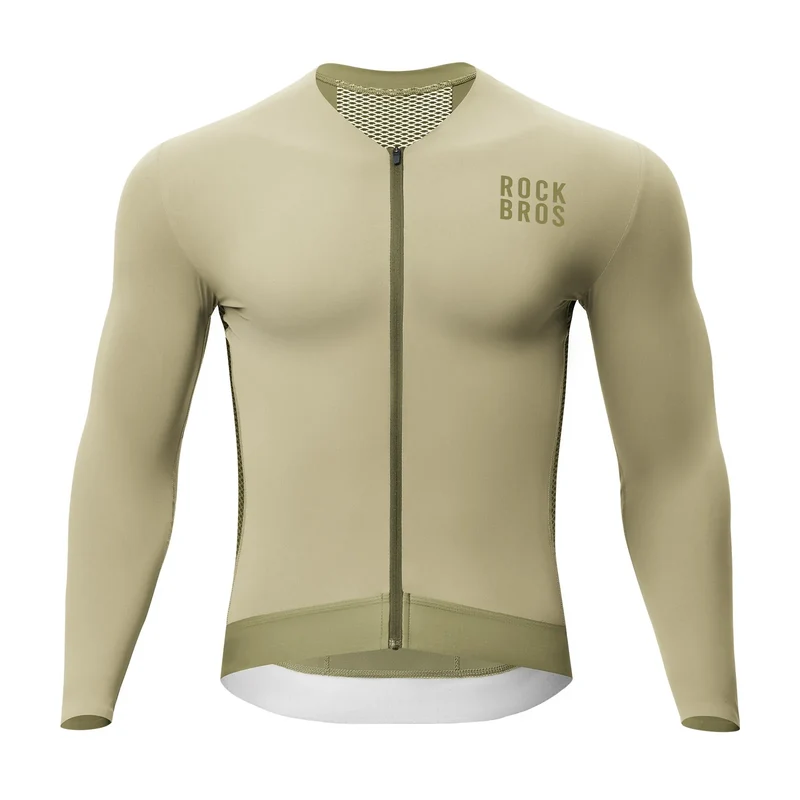 Fahrradtrikot Radtrikot Langarm Herren, Atmungsaktiv und Schnelltrocknend, Elastisches