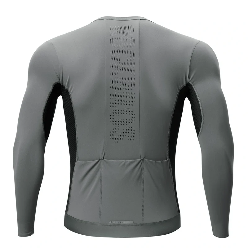 Fahrradtrikot Radtrikot Langarm Herren, Atmungsaktiv und Schnelltrocknend, Elastisches