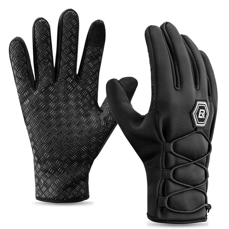 ROCKBROS Winter Fahrradhandschuhe 터치스크린 Warme Handschuhe