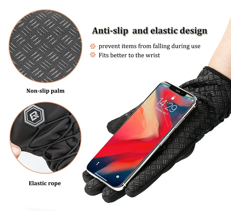 ROCKBROS Winter Fahrradhandschuhe 터치스크린 Warme Handschuhe
