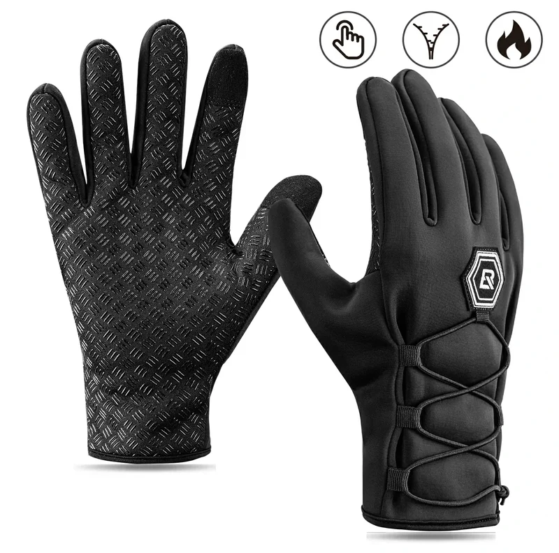 ROCKBROS Winter Fahrradhandschuhe 터치스크린 Warme Handschuhe
