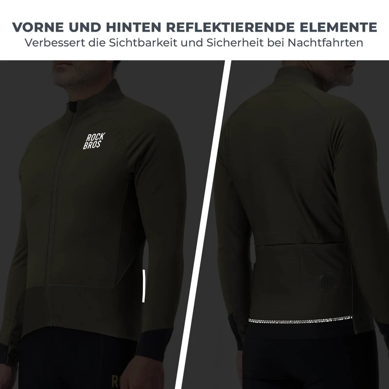 Fahrradjacke mit Reflexelementen Atmungsaktiv & Praktisch Herren