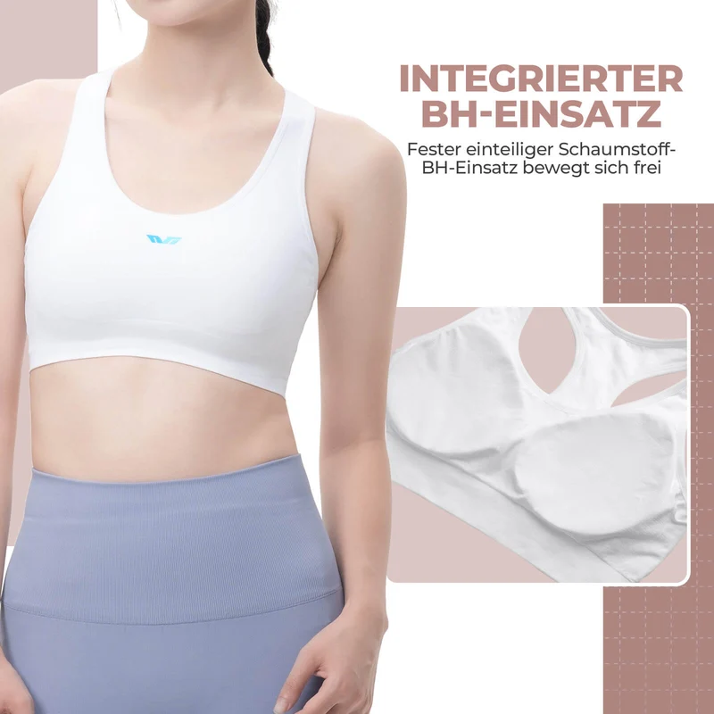 TVI Damen Ärmelloses Radtrikot Fahrradweste Sommer Integrierter BH-Einsatz Atmungsaktiv