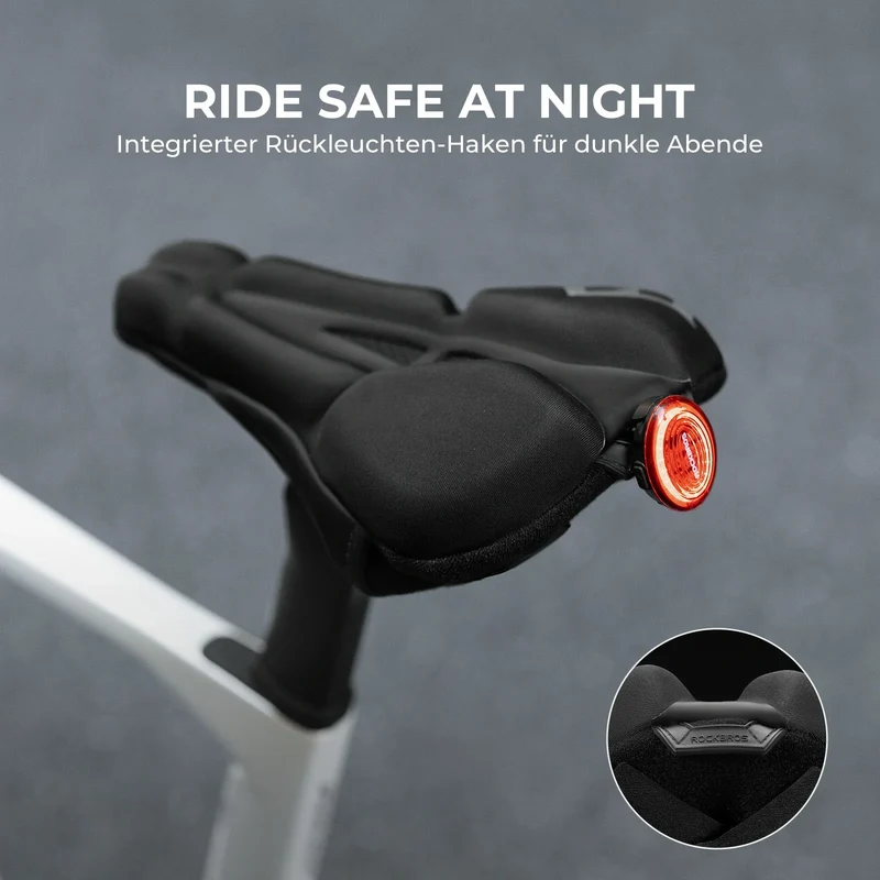 Fahrradsattel Überzug – Ergonomischer Sattelbezug Fahrrad mit 메모리 폼 및 3D 형상 Polsterung