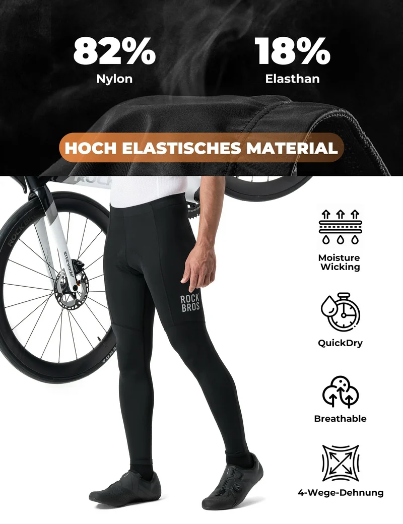 Herren Fahrradhose - 3D 인체공학 슈니트, 6H+