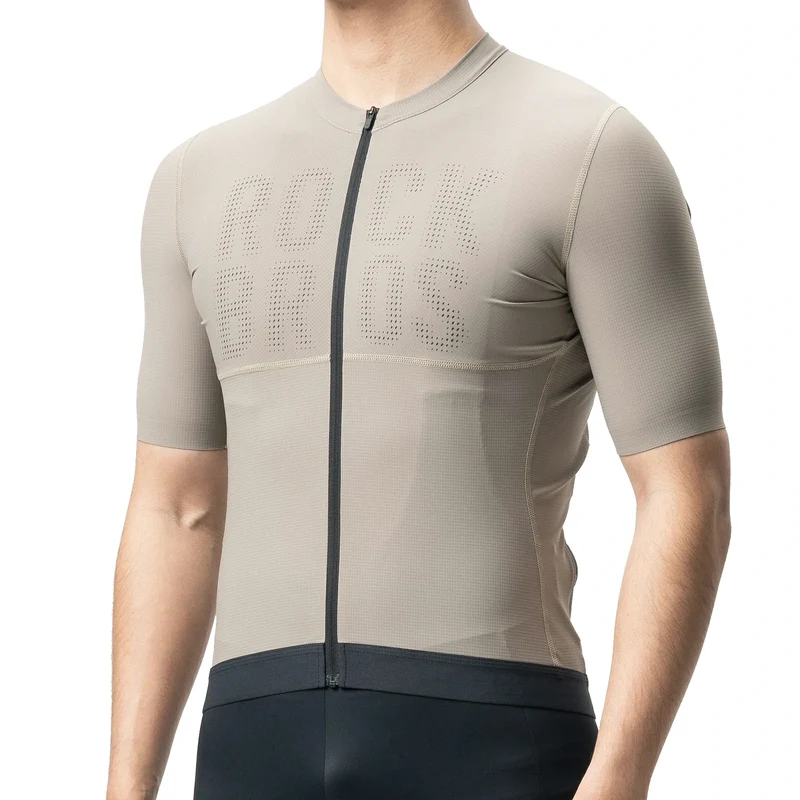 Radtrikot Kurzarm Herren, Atmungsaktives schnelltrocknendes Rennrad Trikot