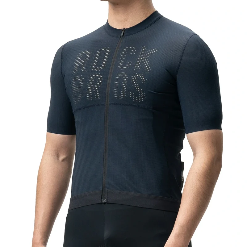 Radtrikot Kurzarm Herren, Atmungsaktives schnelltrocknendes Rennrad Trikot