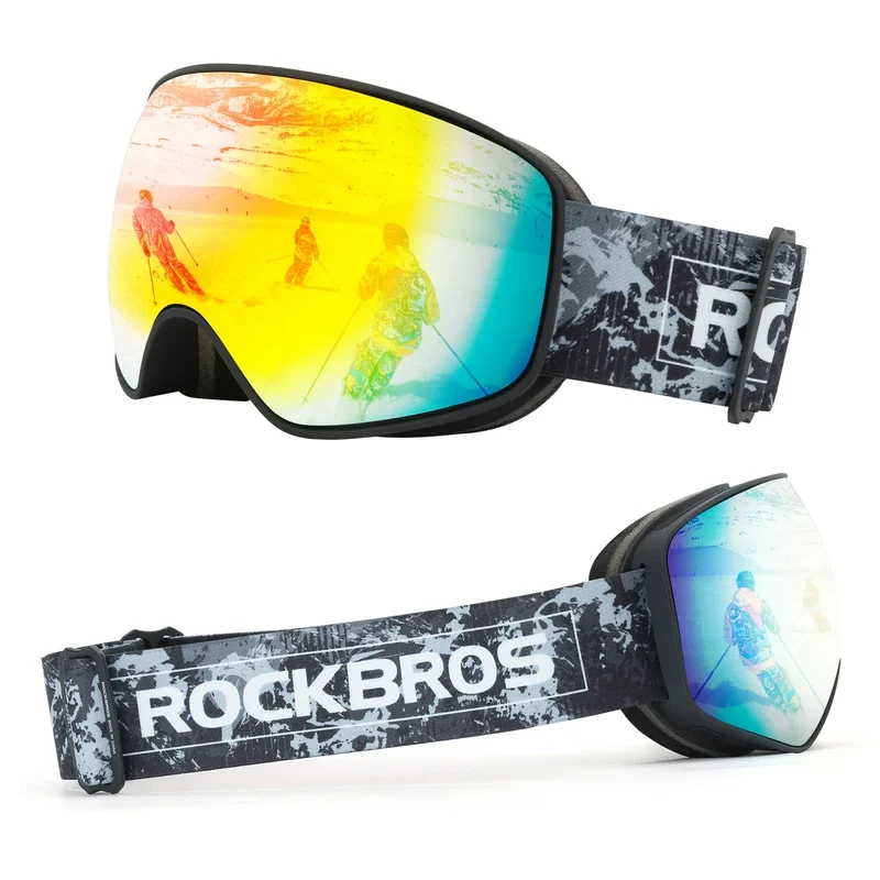 Brillenträger UV-Schutz 고글을 위한 Skibrille 스노우보드 브릴 Skifahren Erwachsener Kind Windschutz를 위한 헬멧용 김서림 방지 브릴 스포츠브릴