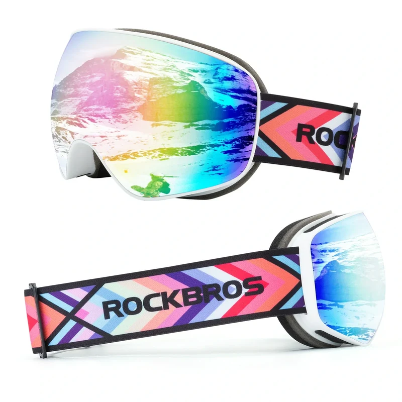 Brillenträger UV-Schutz 고글을 위한 Skibrille 스노우보드 브릴 Skifahren Erwachsener Kind Windschutz를 위한 헬멧용 김서림 방지 브릴 스포츠브릴