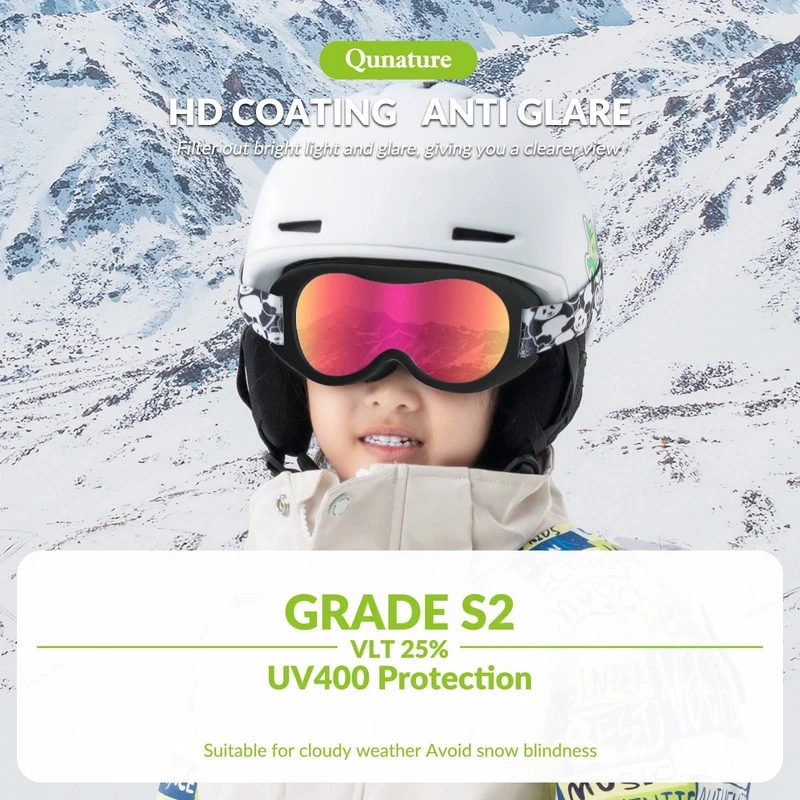 Kinder & Eltern을 위한 Qunature Jugend Skibrille