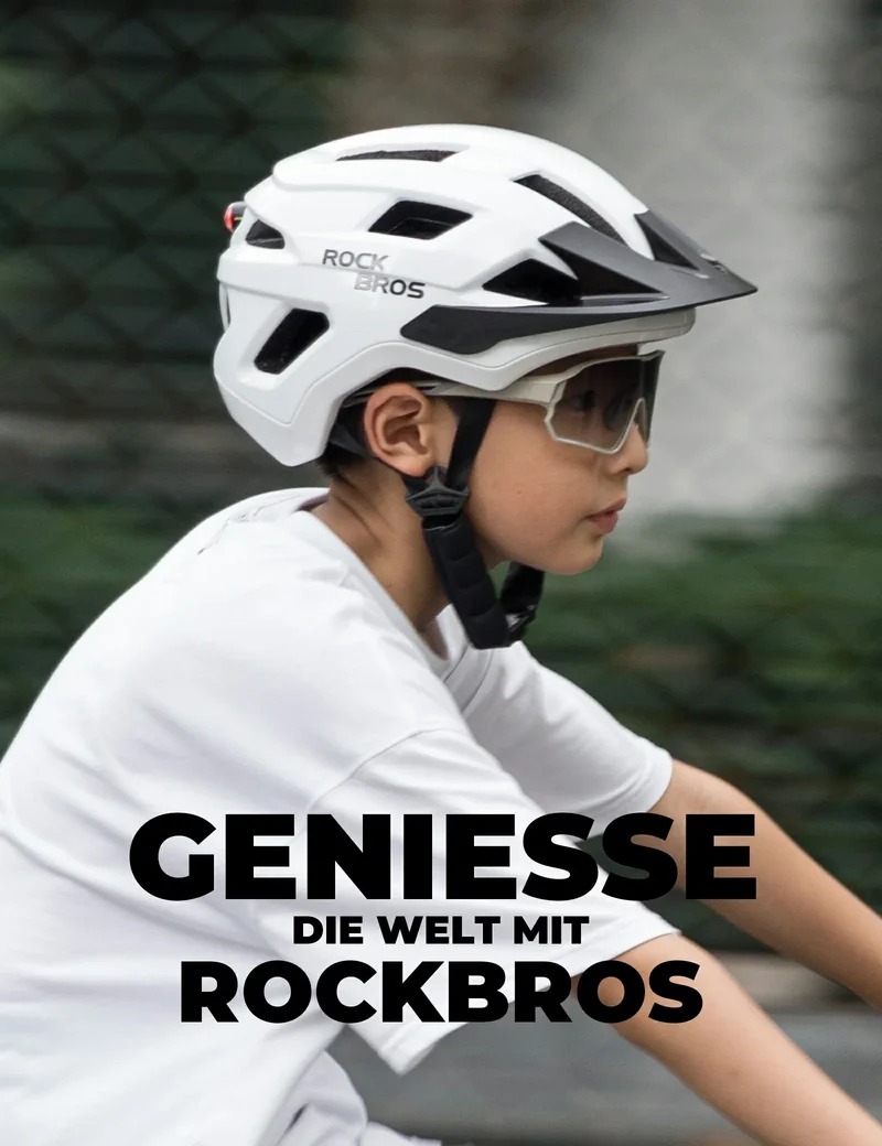 ROCKBROS Kinder Fahrradhelm mit Abnehmenbarem Visie for MTB, BMX Downhill