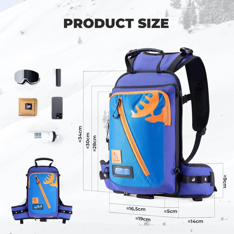 Qunature Kinder Ski-Trainingsrucksack mit Gurt