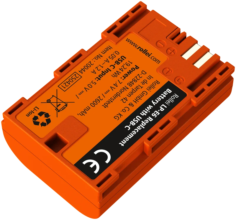 Kamera-Akku mit USB-C